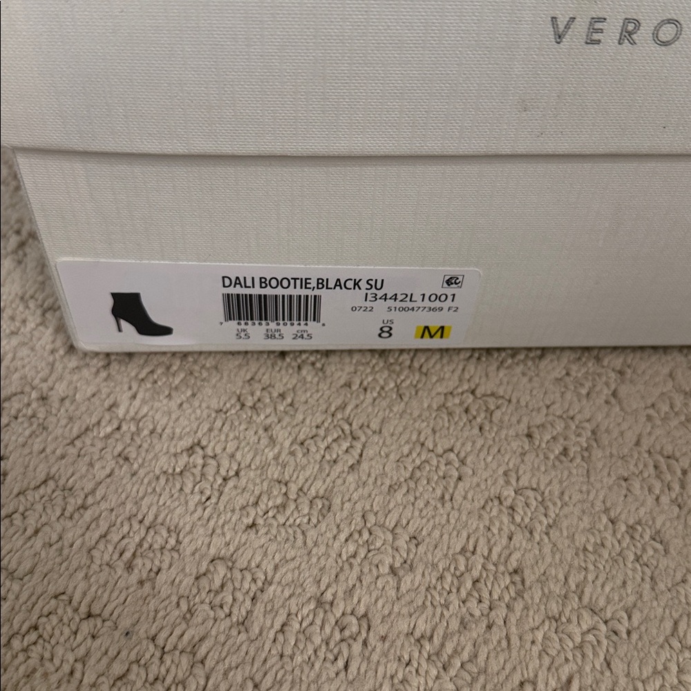 Veronica Beard Dali Bootie Black Suede Heeled Boots - Picture 10 of 10